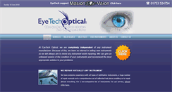 Desktop Screenshot of eyetech-optical.co.uk