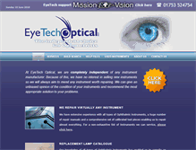 Tablet Screenshot of eyetech-optical.co.uk